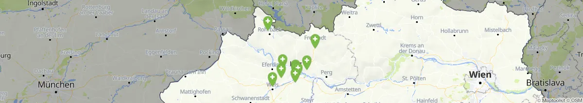 Map view for Pharmacies emergency services nearby Haslach an der Mühl (Municipality, Oberösterreich) (117)